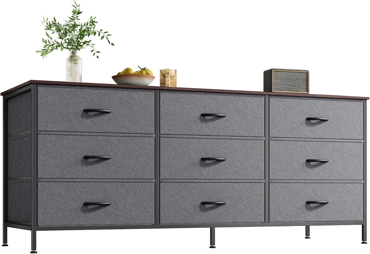 63 Inch Dresser for Bedroom, Dresser for Closet with 9 Drawers, Large ...