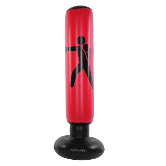 63 Inch Inflatable Boxing Pole, Kids Punching Bag for Karate Taekwondo MMA Training, with Thickened PVC Material for Indoor Outdoor Use