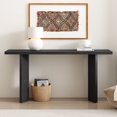 thumbnail image 1 of 63" Long Console Table, Narrow Sofa Table Behind The Couth, Farmhouse Wood Entryway Desk, Rectangular Accent Console for Living Room, Hallway, Foyer, 1 of 9