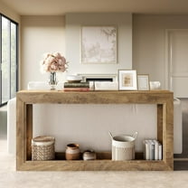 63-Inch Narrow Console Table, Long Couch Table Behind Sofa, Modern Entryway Table for Hallway