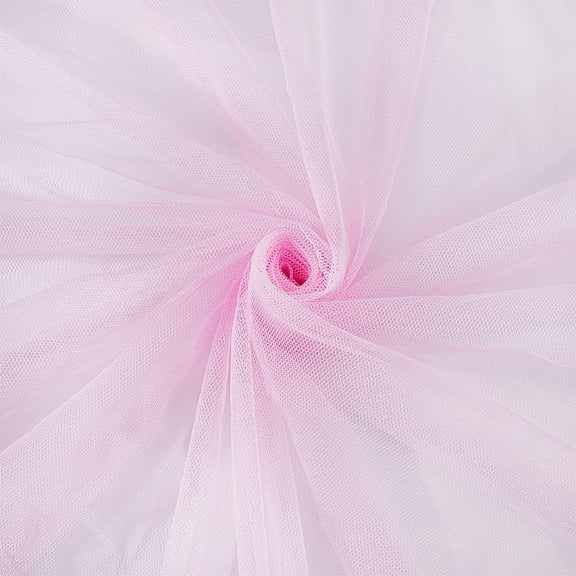 63 Inch Pink Tulle Fabric Mosquito Netting Cloth by The Yard Breathable Polyester Mesh Voile Solid Sheer Gauze Fabrics