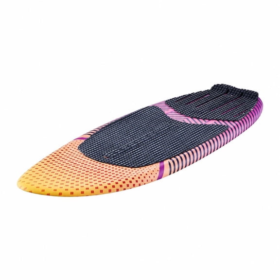 63-Inch Wakesurf Board with Eps Foam Core, Non-Slip Eva Traction Pad and 3 Tail Fins, 250 Lbs Capacity Wake Surfing Board for Adults