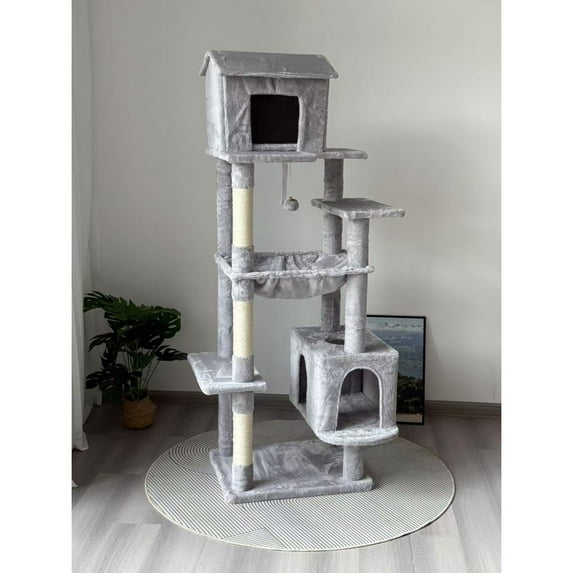 63 Inches Multi-Level Large Cat Tree