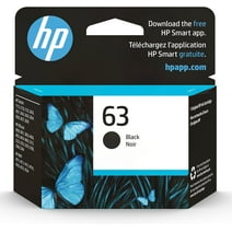 HP 63 Ink Cartridges for HP 63 Black Ink Cartridge, 1 Black