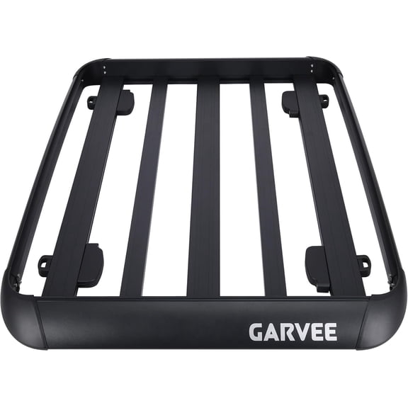 63 Inx40 In Aluminum Roof Cargo Basket 200 lb Rooftop Cargo Carrier for SUV Truck Car Universal Crossbar Mount Black