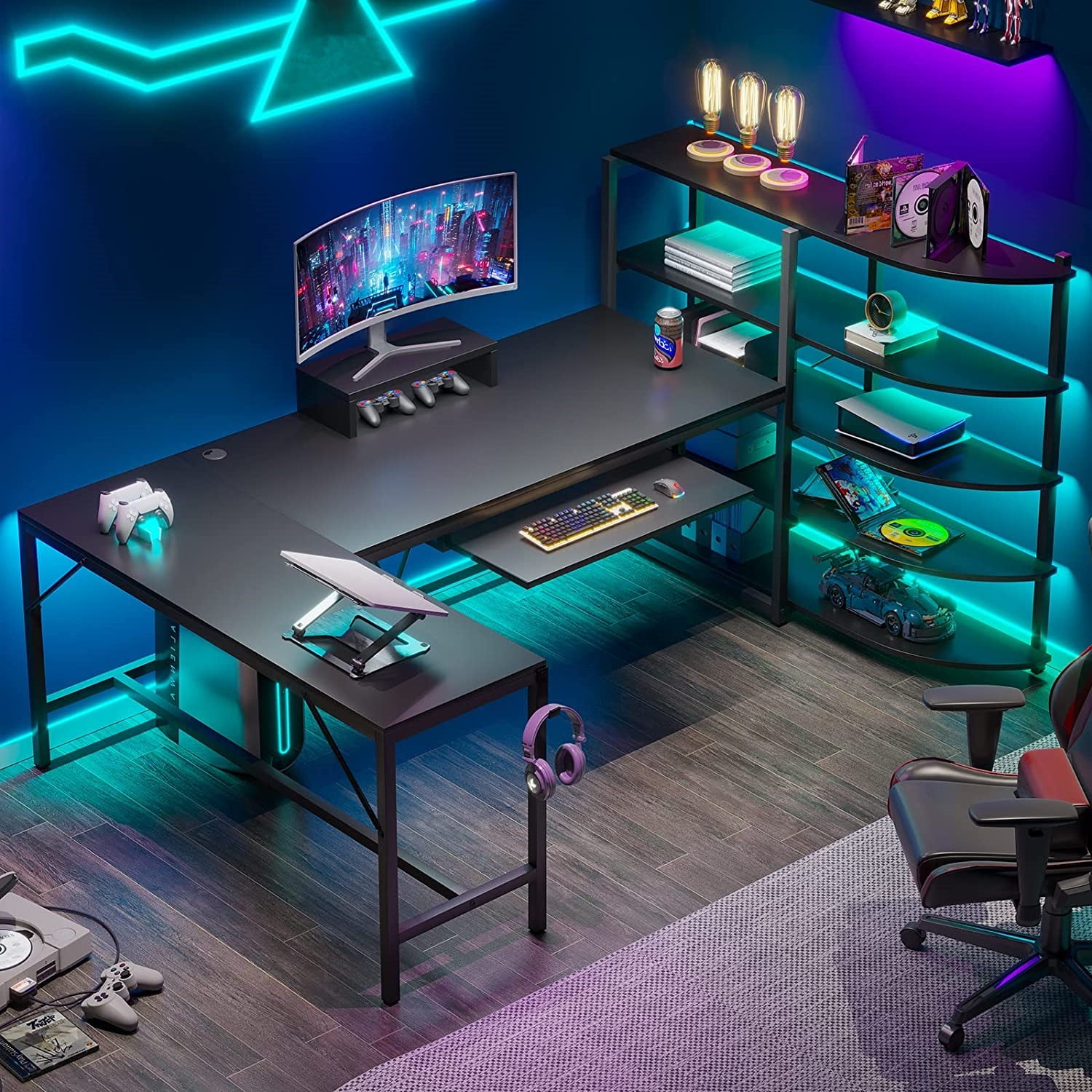 Two tier gaming desk deals