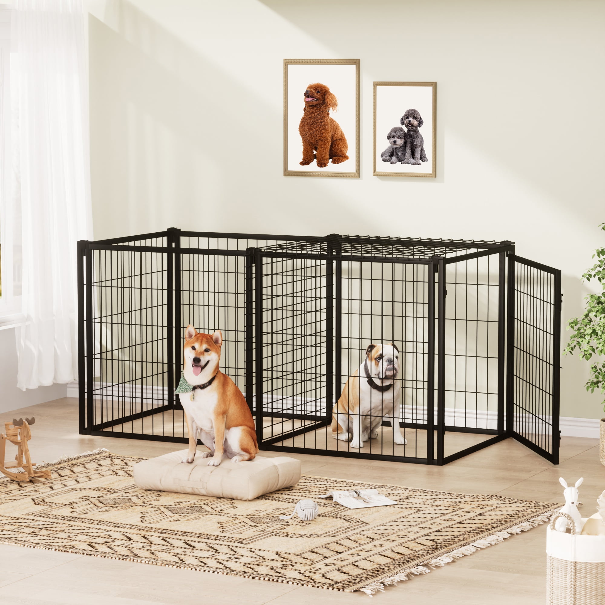 Photo inspiration: Visual Reference: 63 Large Dog Crate With Top Cover Indoor Pet Playpen