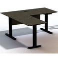 thumbnail image 1 of Unique Furniture 63" Left Executive L-Shape Standing Desk in Gray Ash Wood, 1 of 1