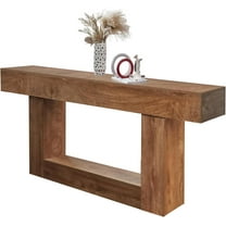 63" Long Console Table for Entryway, Mid-Century Modern Wood Rectangular Sofa Table Behind The Couch, Entryway Tables for Entrance, Hallway, Living Room, Foyer
