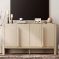 thumbnail image 1 of 63" Modern TV Stand with Storage, Entertainment Center with Adjustable Shelves,Wooden TV Console with 4 Doors for Living Room, 1 of 11
