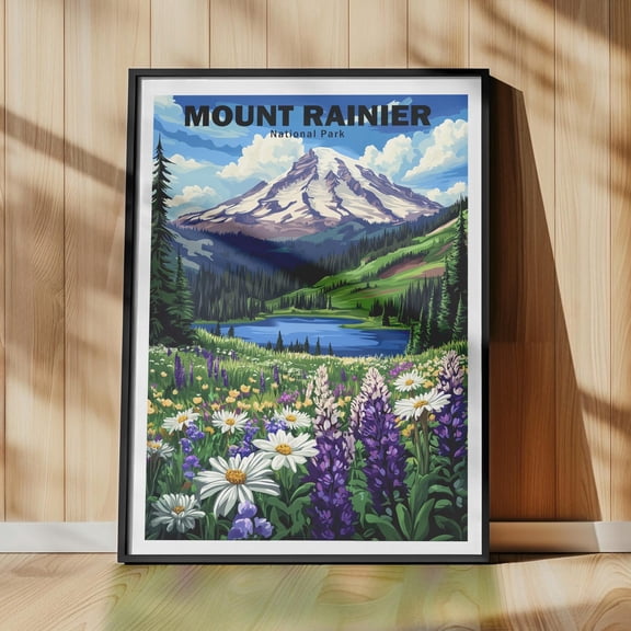 All 63 National Parks Poster, US National Park Prints, National Park Painting, United States National Parks, Vintage Travel Wall Art Unframed Paper Poster 24x36in