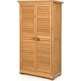 63” Outdoor Storage Wooden Garden Storage Shed with 3