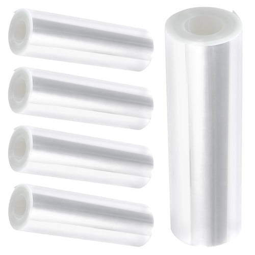 NUAHRHY 5pcs 15 x 390inch PET Cake Collar Dustproof DIY Cake Roll Sheet Remain Stable Transparent Mousse Sheet Strip Effective Protection for Baking