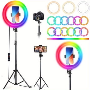 63" Professional Ring Light with 10" Dimmable LED, Adjustable Aluminum Tripod Stand for Streaming, YouTube, TikTok, Makeup