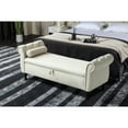 thumbnail image 1 of 63" Rectangular Storage Bench with Pillow | Ideal for Hallway, Use as a Shoe Changing Spot, 1 of 1