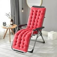 63" Rocking Lounge Chair Cushion Thicken Seat Deck Chaise Pad Recliner