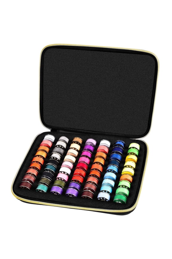 63 Slot Bobbins Organizer Case, Sewing Thread Spools Organizer for Brother for Singer Sewing Machine-Box Only