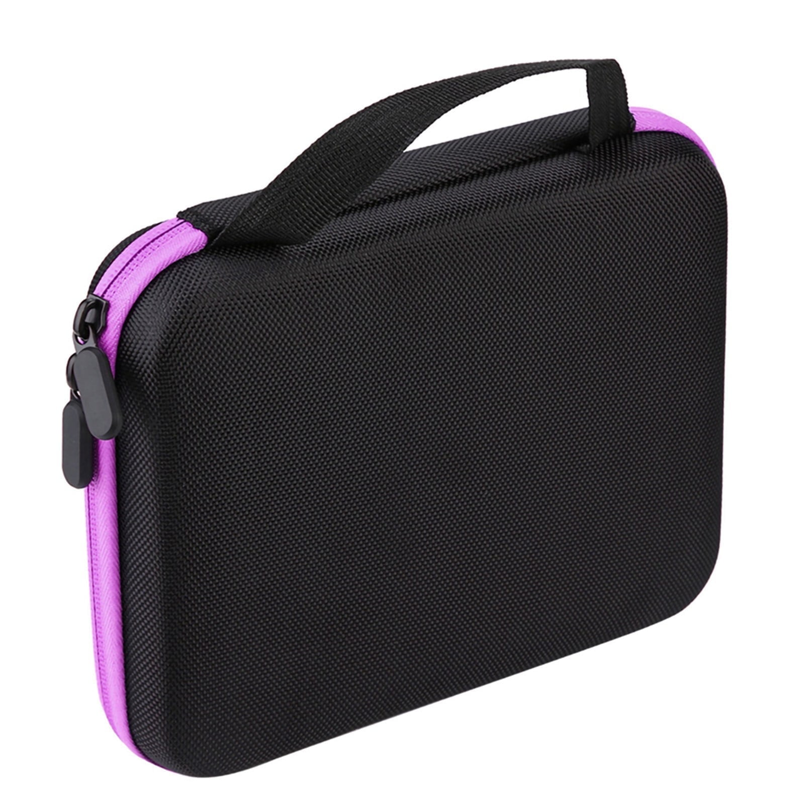 63 Slots Portable Aromatherapy Essential Oil Storage Bag Case Box Organizer Holder Traveling Carrying Case Bag Purple