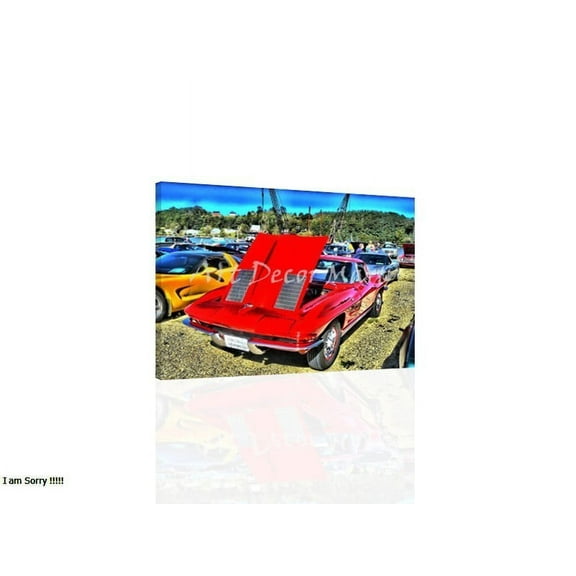 63 Split Window Corvette - CANVAS OR FINE PRINT WALL ART PRINT