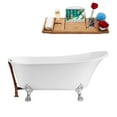 thumbnail image 1 of 63" Streamline N342CH-ORB Soaking Clawfoot Tub and Tray With External Drain, 1 of 7