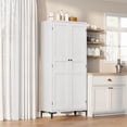 thumbnail image 1 of 63" Tall 5-Tier Storage Cabinet with Doors | Freestanding Pantry with Adjustable Shelves for Kitchen & Bathroom, 1 of 6