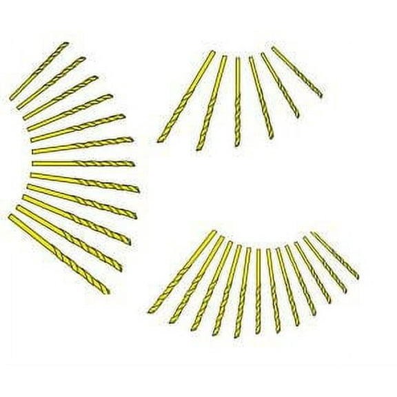 Excel Blades #63 Mini Drill Bits Pack of 12 - High Speed Steel Micro Twist Drill Set for Wood, Plastic, Resin and More