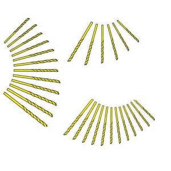 Excel Blades #63 Mini Drill Bits Pack of 12 - High Speed Steel Micro Twist Drill Set for Wood, Plastic, Resin and More