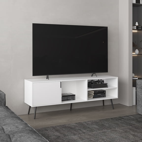 63" Wide, Compact - Discreet Storage - Living Room - Keep Entertainment Items Out of Sight