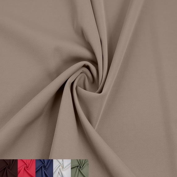 Stylish Fabric 63" Wide Poly-Spandex Solid Print Heavyweight Shadow Knit Fabric By the Yard, Gray