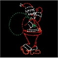 thumbnail image 1 of 63 in. Holidynamics Christmas LED Lighted Santa with Bag 221-Light Count Christmas Decoration, 1 of 3