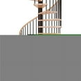 thumbnail image 1 of 63 in. Phoenix Spiral Staircase Kit, Black, 1 of 1