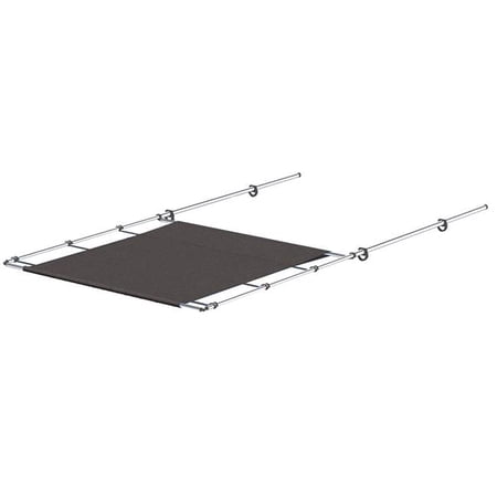 63 in. Wide Stainless Steel PTX Power Shade, Grey