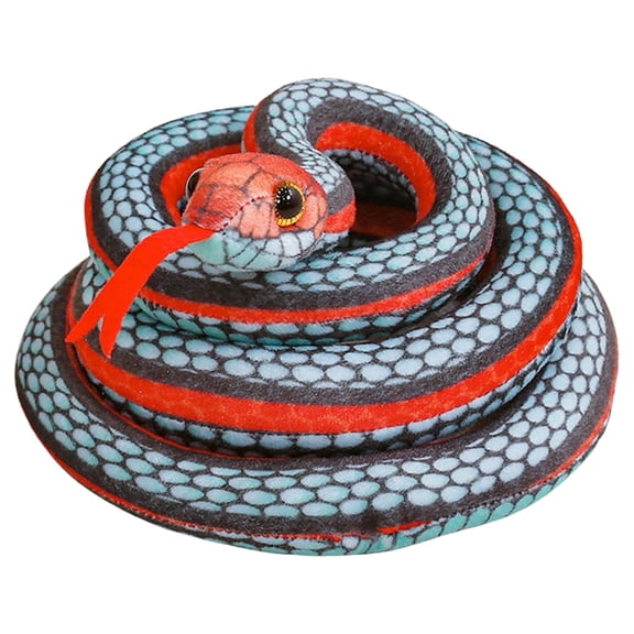 63 inch high Simulation Extra Long Snake, Soft Plush Toy, Snake Stuffed Animal, Large Stuffed Animal Toy, Gifts for Kids, Children, Birthday, Halloween, Christmas, Home Decoration