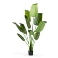 63 inches Artificial Bird of Paradise Tree in Black Nursery Pot