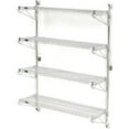 thumbnail image 1 of 63 x 36 x 18 in. Nexel Poly Green Epoxy Wall Mount 4-Shelf Starter Wire Shelving, 1 of 1
