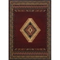 thumbnail image 1 of 63" x 90" Burgundy Polypropylene Area Rug, 1 of 2