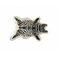 thumbnail image 1 of 63" x 90" Zebra Black And White Print Area Rug, 1 of 4