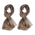 thumbnail image 1 of 63"x20" Camo Scarf Camouflage Netting Camo Mesh Net Veil Desert Mesh Scarves for Outdoor Activities Yellow 2 Pack, 1 of 5