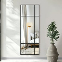 63"x24" Rectangle Wall Mirror Window Mirror Full Mirror,Black