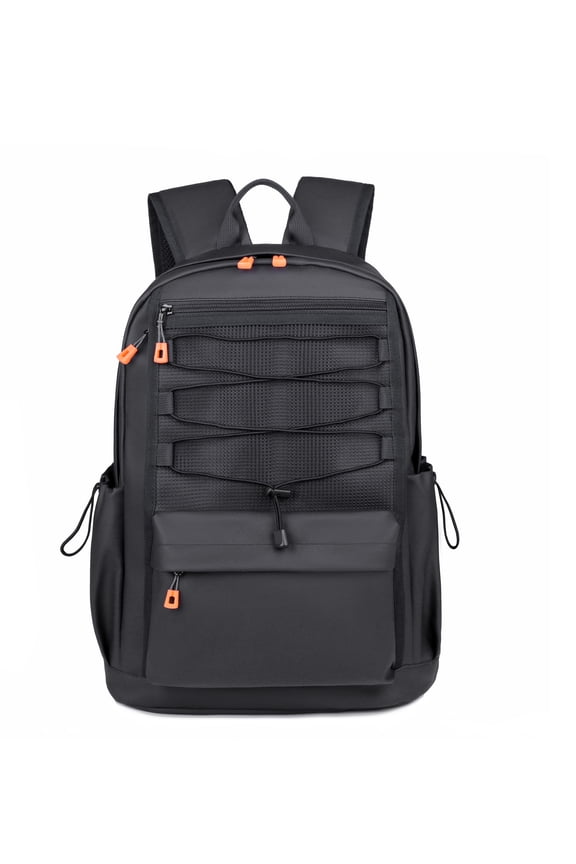 Large Capacity Multiple-Pocket Backpack Casual Style for Daily Commute black