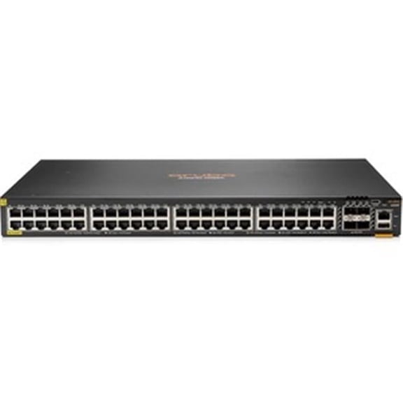 6300F 48-Port 1GbE Class 4 PoE & 4-Port SFP56 Switch - 48 Ports - 3 Layer Supported - 1U High - Rack-Mountable