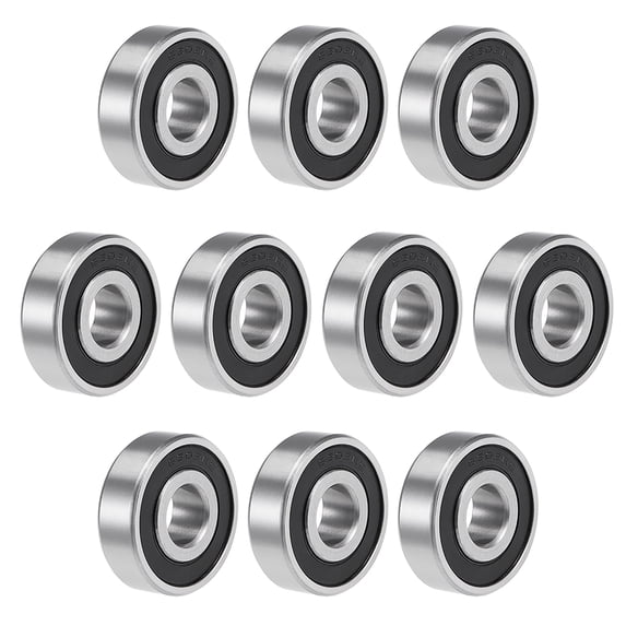 6302-2RS Deep Groove Ball Bearing 15mmx42mmx13mm Double Sealed Chrome Steel P6 10pcs