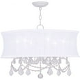 thumbnail image 1 of Livex Lighting - Newcastle - 4 Light Convertible Mini Chandelier-Brushed Nickel, 1 of 2