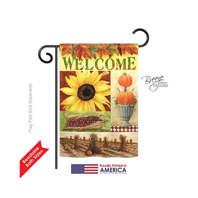 63045 Harvest & Autumn Sunflower Collage 2-Sided Impression Garden Flag ...
