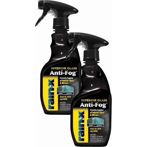 630543 Interior Glass Anti-Fog, 12 oz. - Prevents Fogging of Interior Glass and Mirrors, Usable on Both Automobiles and Marine Vehicles (Pack of 2)