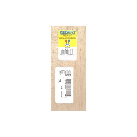 6306 MIDWEST BALSA SHEETS 1 4 X 3 X 36