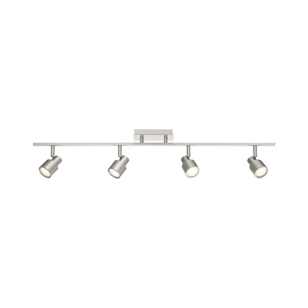 Access Lighting 4 Light Adjustable LED Track in Brushed Steel Color