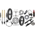 thumbnail image 1 of 630mm Front Forks + Rear SwingArm Kit 14" 12" Complete Wheel 80/100-12 60/100-14 Tire and Rim Disc Brake Assembly for Dirt Pit Bike Apollo CRF50 SSR 70cc 110cc Taotao DB14 DB17 XR70, 1 of 9