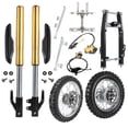 thumbnail image 1 of 630mm Front Forks Triple Clamp + Rear SwingArm Kit + 14" 12" Wheel 80/100-12 60/100-14 Tire Rim for Pit Dirt Bike SSR Apollo Taotao Coolster 70cc 90cc 110cc 125cc CRF50 CRF70 XR50 XR70, 1 of 9