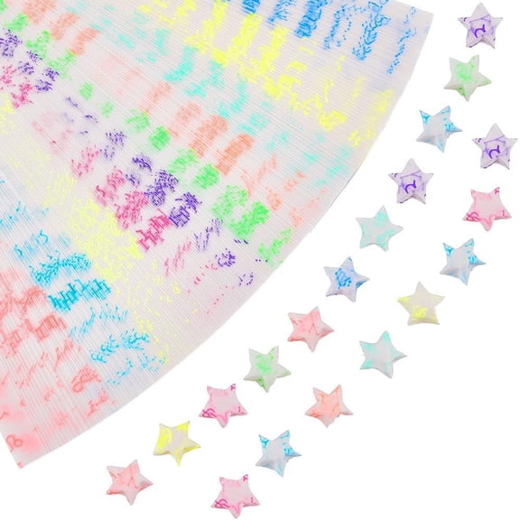 630pcs Origami Stars Paper 10 Colors Double Sided Star Paper Strip Luminous Paper Strips for DIY Hand Origami Lucky Star Paper Decoration Folding Strips Art Crafting Supplies for DIY